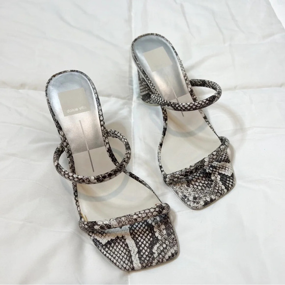 Dolce Vita Noles Shadow Snake Skin Sandals - Picture 5 of 10